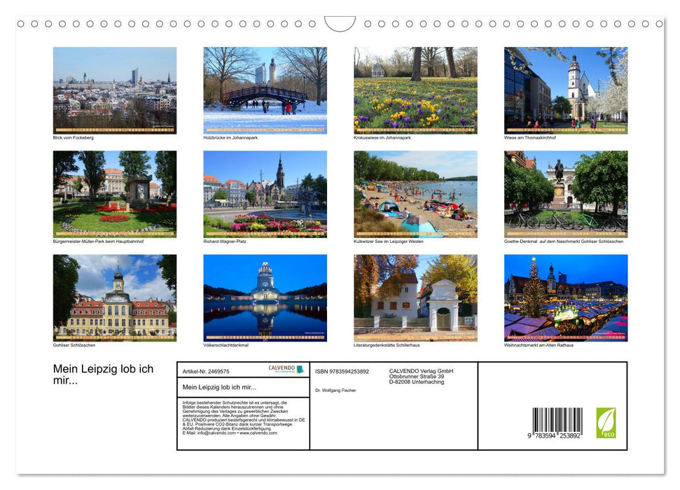 Mein Leipzig lob ich mir... (CALVENDO Wandkalender 2027)