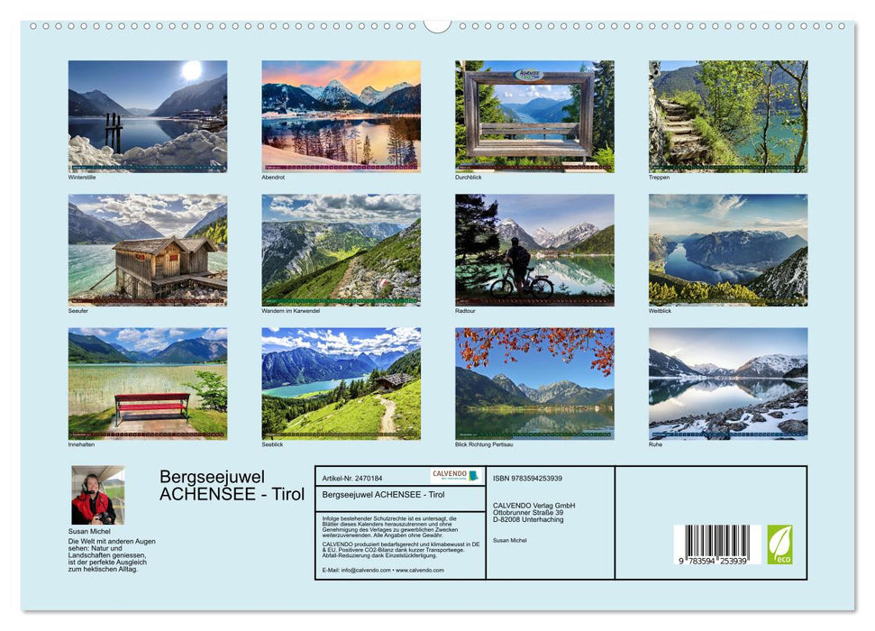 Bergseejuwel ACHENSEE - Tirol (CALVENDO Wandkalender 2027)