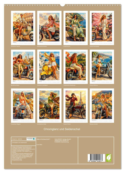 Chromglanz und Seidenschal (CALVENDO Premium Wandkalender 2027)