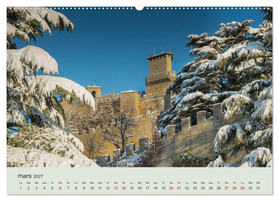 Saint-Marin La plus ancienne république du monde (CALVENDO Calendrier supérieur 2027)