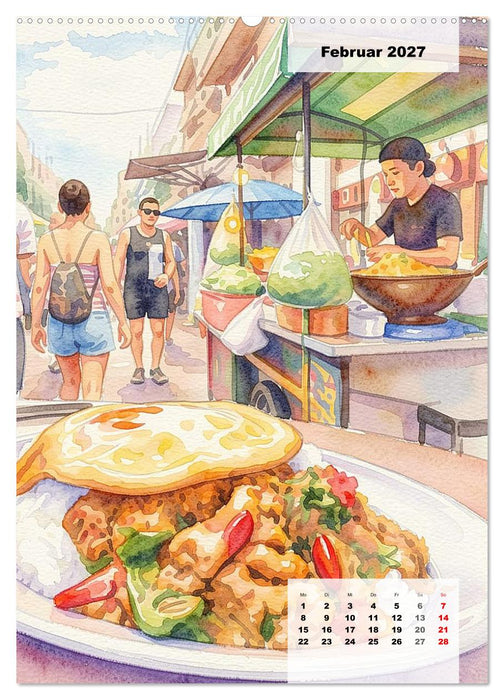 Genusswelten Bangkok (CALVENDO Premium Wandkalender 2027)