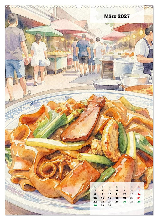 Genusswelten Bangkok (CALVENDO Premium Wandkalender 2027)