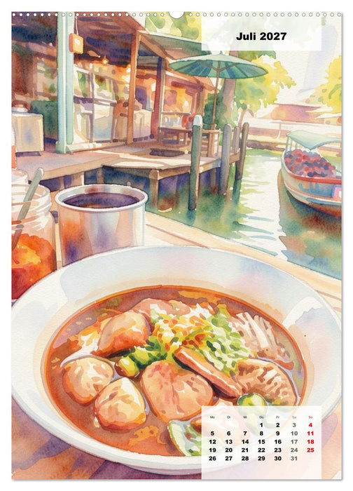 Genusswelten Bangkok (CALVENDO Premium Wandkalender 2027)