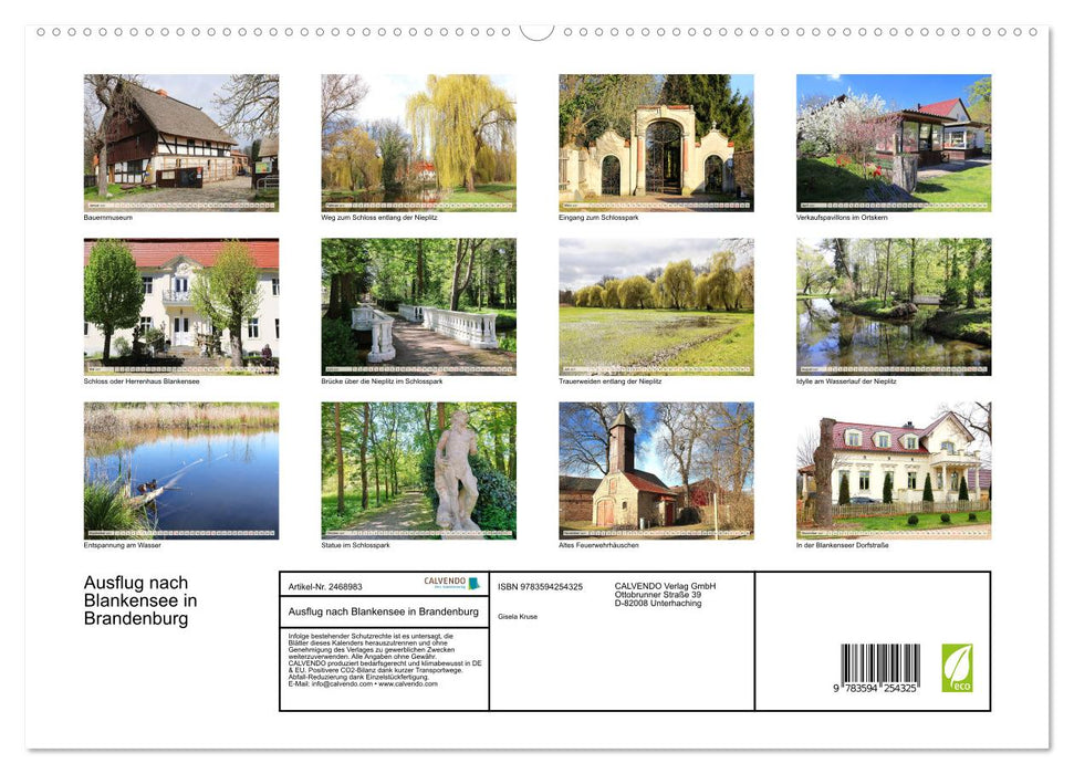 Ausflug nach Blankensee in Brandenburg (CALVENDO Premium Wandkalender 2027)