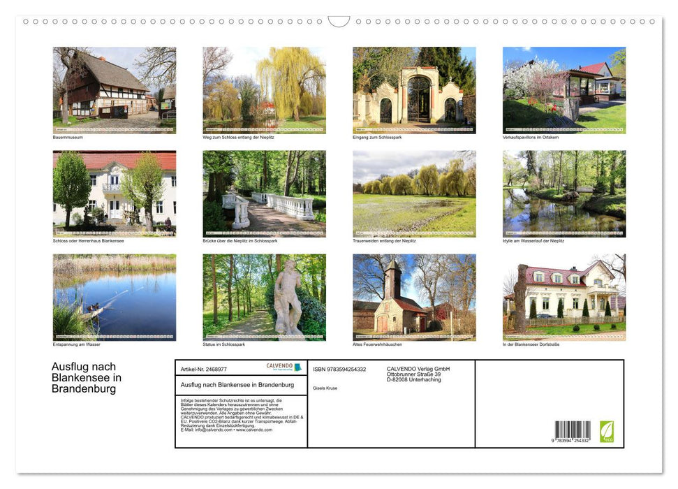 Ausflug nach Blankensee in Brandenburg (CALVENDO Wandkalender 2027)