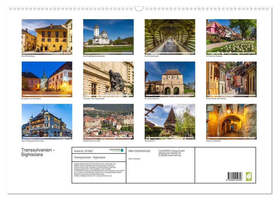 Transsylvanien - Sighisoara (CALVENDO Wandkalender 2027)