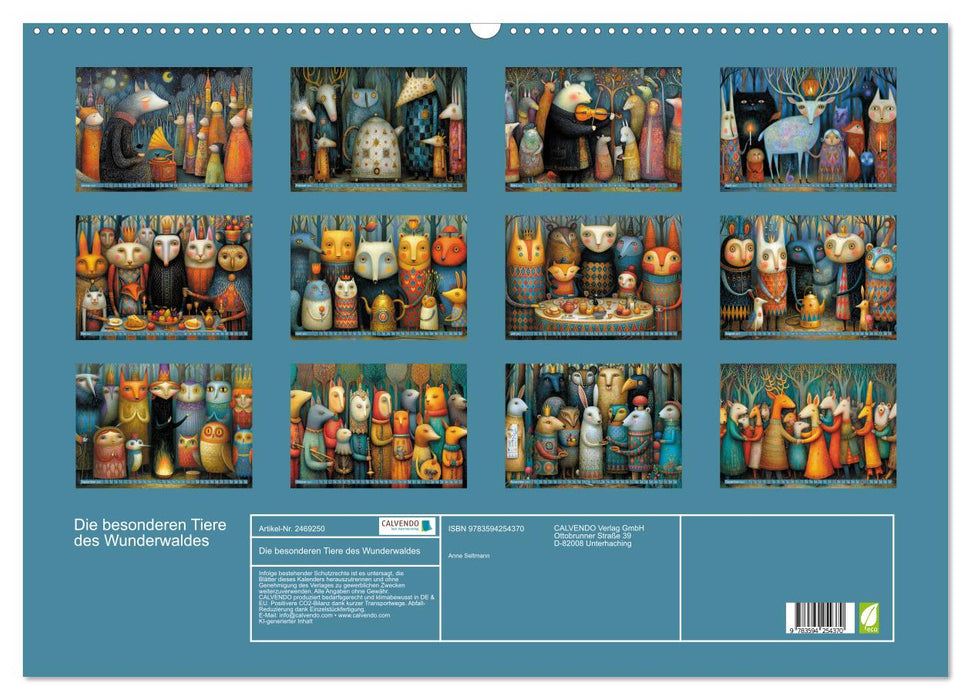 Die besonderen Tiere des Wunderwaldes (CALVENDO Wandkalender 2027)