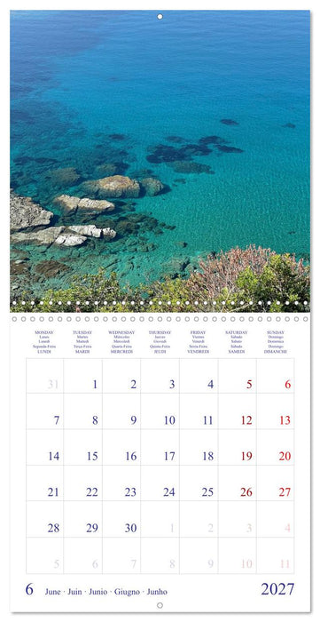 Sardegna - landscapes, sea and food from Sardinia (CALVENDO Monthly Calendar 2027)