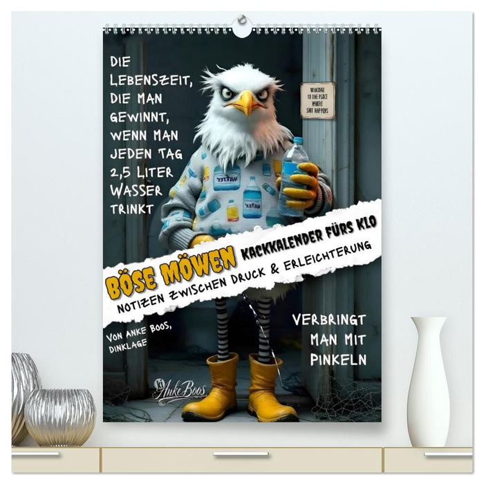 Böse Möwen - Kackkalender fürs Klo (CALVENDO Premium Wandkalender 2027)