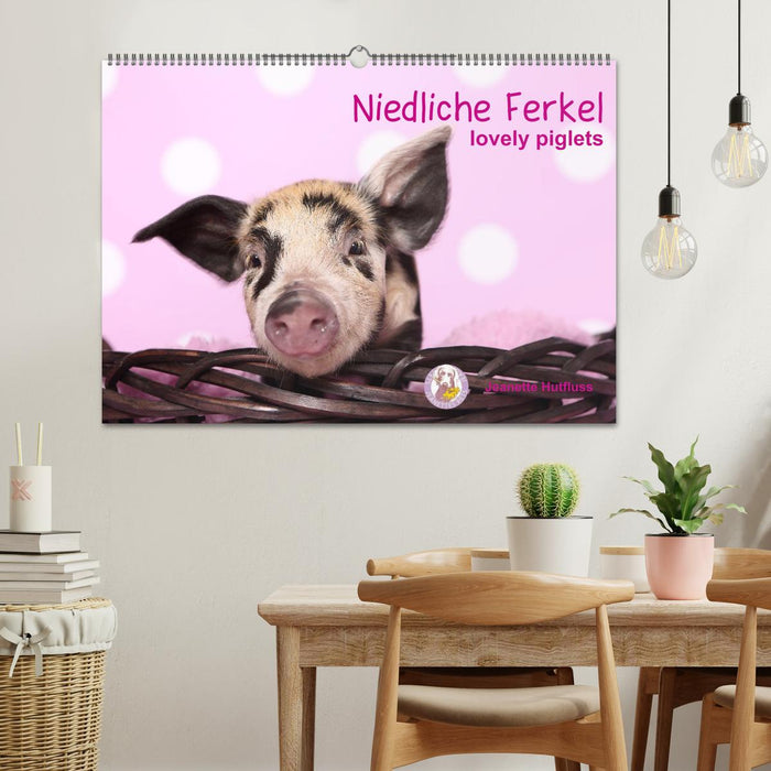 Niedliche Ferkel lovely piglets (CALVENDO Wandkalender 2027)