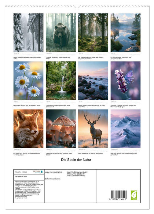 Die Seele der Natur (CALVENDO Premium Wandkalender 2027)