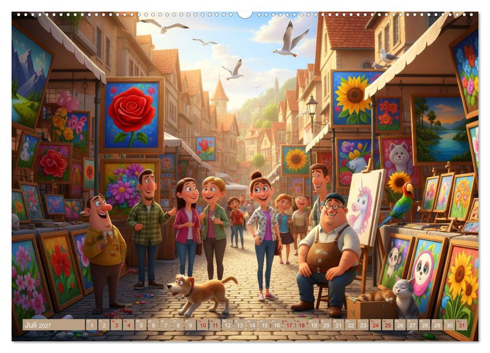 Immer was los auf dem Markt (CALVENDO Premium Wandkalender 2027)