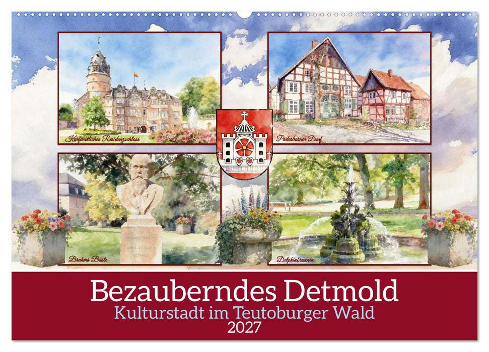 Bezauberndes Detmold (CALVENDO Wandkalender 2027)