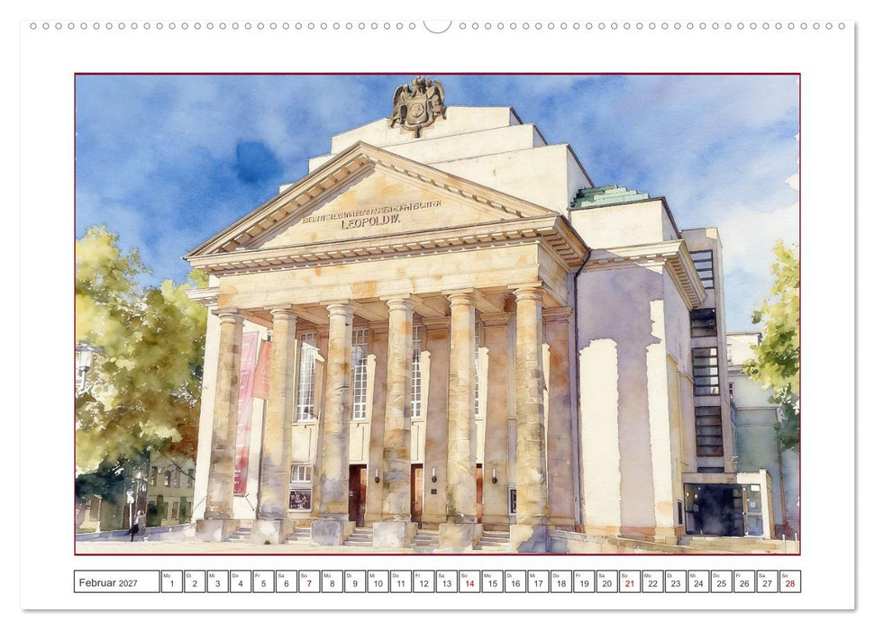 Bezauberndes Detmold (CALVENDO Wandkalender 2027)
