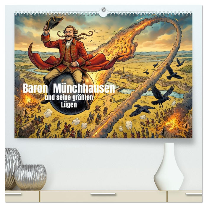 Baron Münchhausen und seine größten Lügen (CALVENDO Premium Wandkalender 2027)