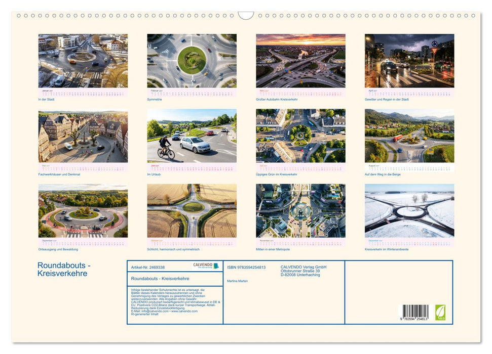 Roundabouts - Kreisverkehre (CALVENDO Wandkalender 2027)