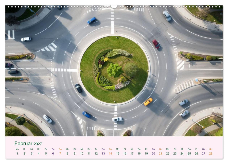 Roundabouts - Kreisverkehre (CALVENDO Wandkalender 2027)