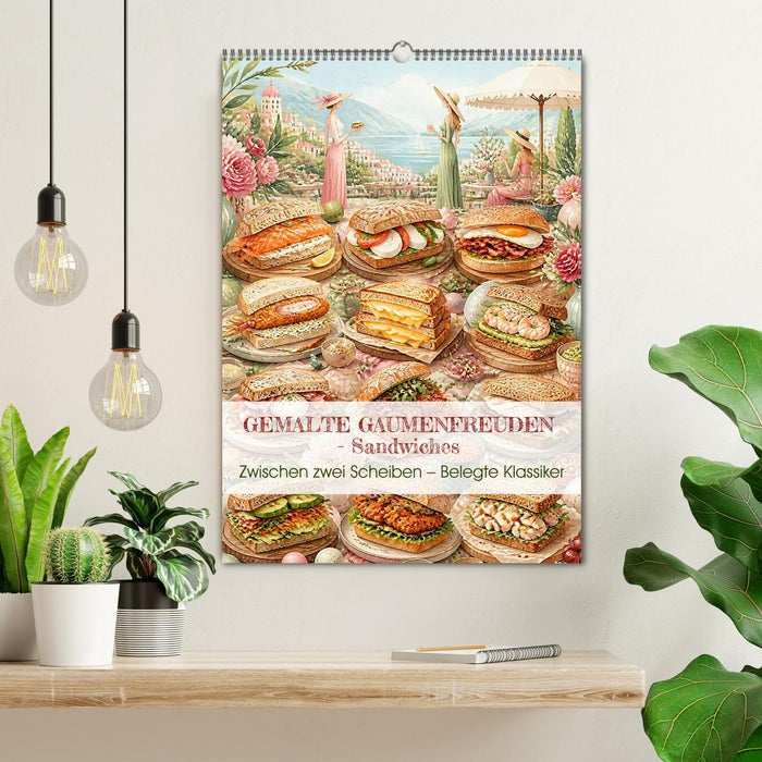 GEMALTE GAUMENFREUDEN - Sandwiches (CALVENDO Wandkalender 2027)