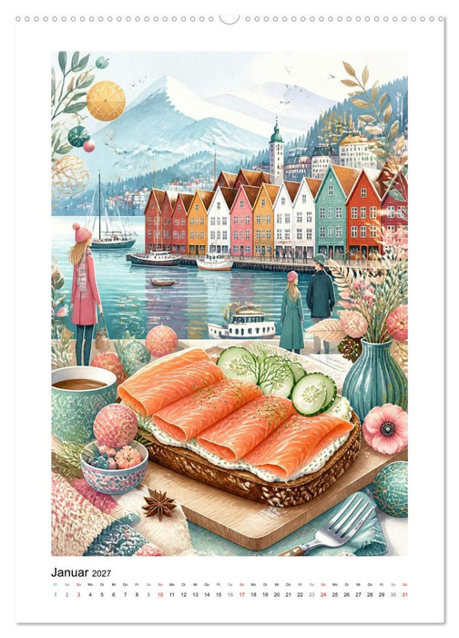 GEMALTE GAUMENFREUDEN - Sandwiches (CALVENDO Wandkalender 2027)
