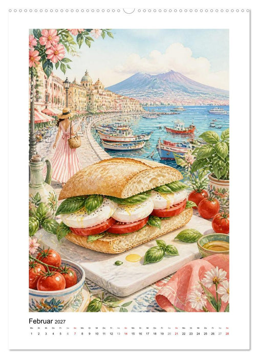 GEMALTE GAUMENFREUDEN - Sandwiches (CALVENDO Wandkalender 2027)