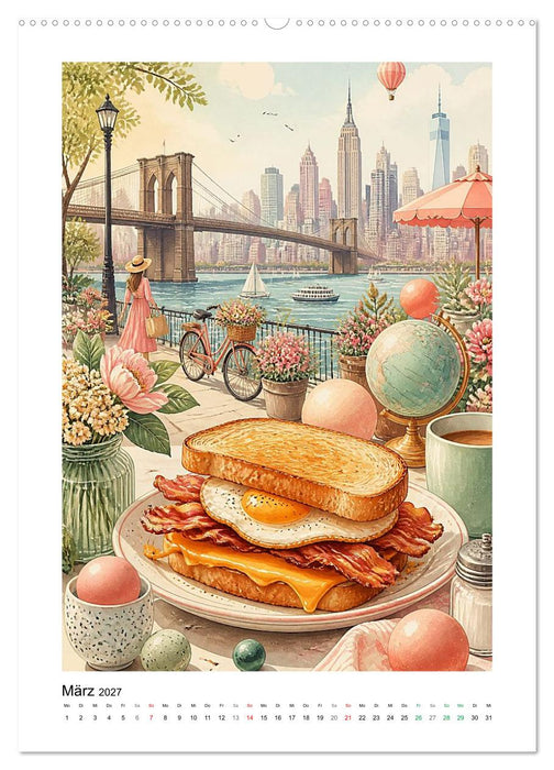 GEMALTE GAUMENFREUDEN - Sandwiches (CALVENDO Wandkalender 2027)
