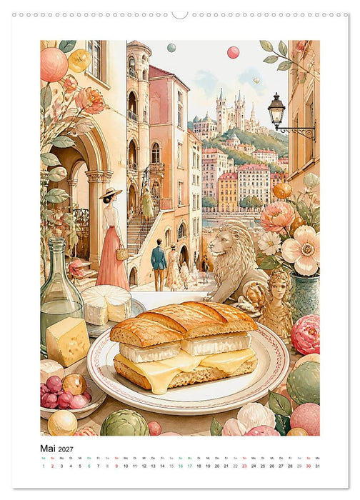 GEMALTE GAUMENFREUDEN - Sandwiches (CALVENDO Wandkalender 2027)