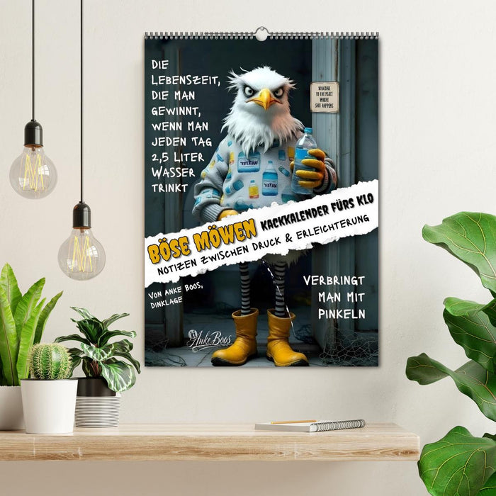 Böse Möwen - Kackkalender fürs Klo (CALVENDO Wandkalender 2027)
