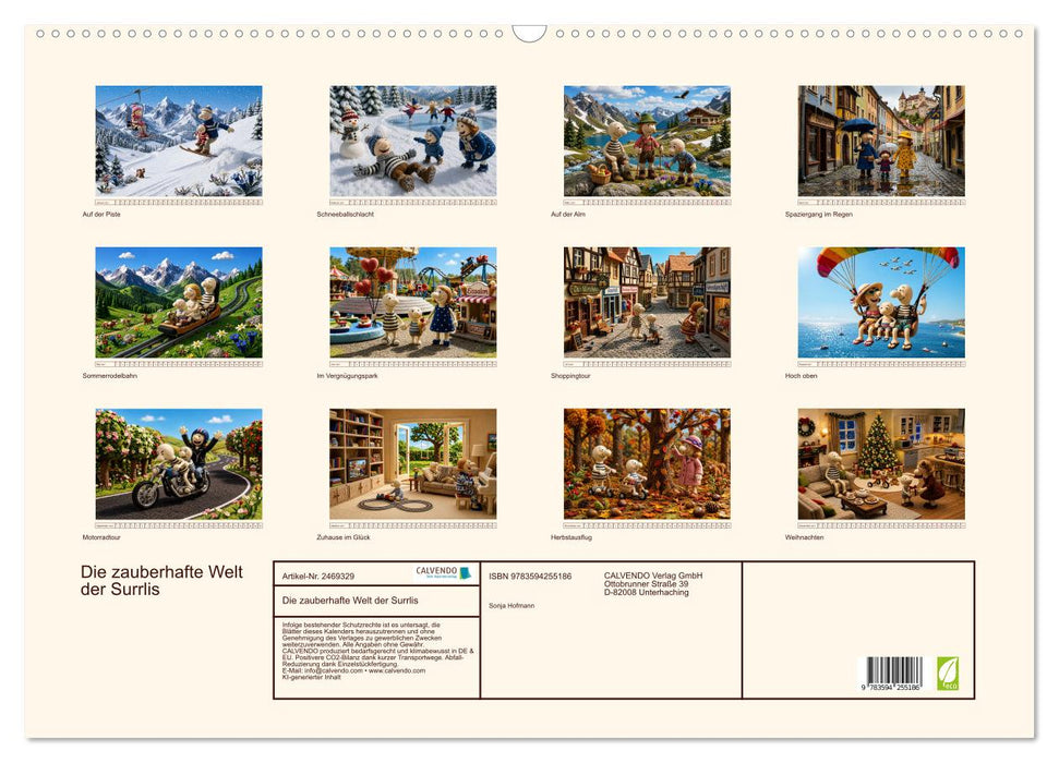 Die zauberhafte Welt der Surrlis (CALVENDO Wandkalender 2027)