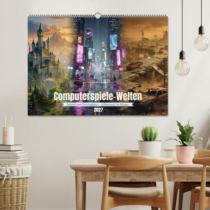 Computerspiele-Welten (CALVENDO Wandkalender 2027)
