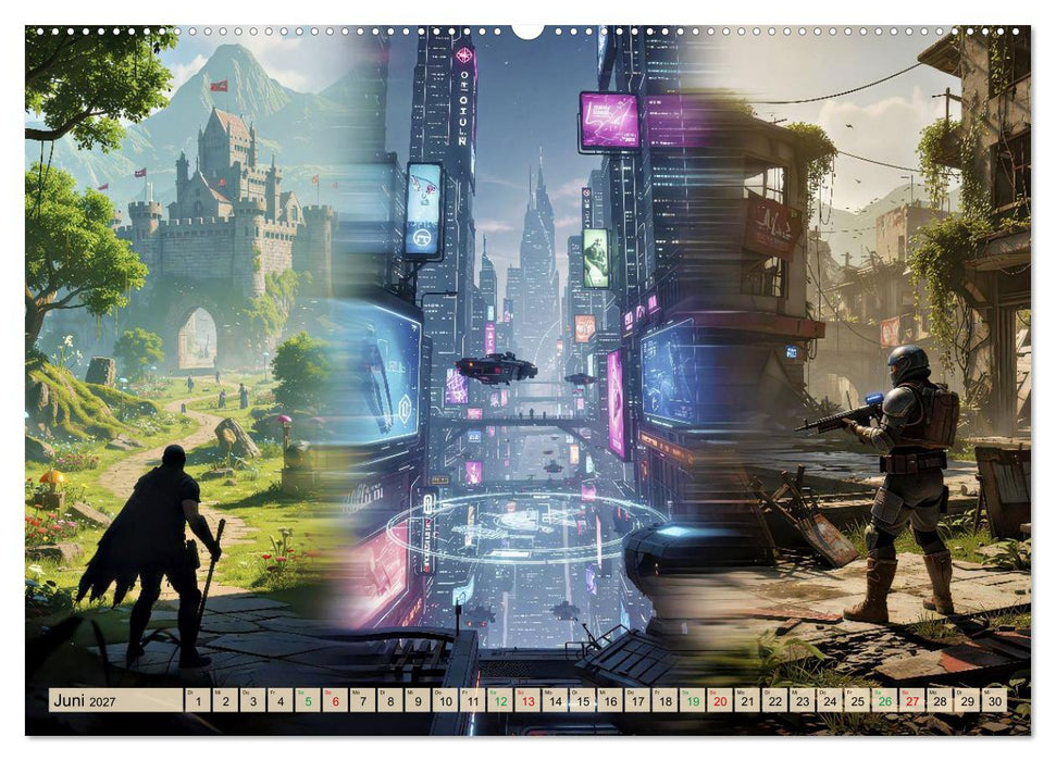 Computerspiele-Welten (CALVENDO Wandkalender 2027)