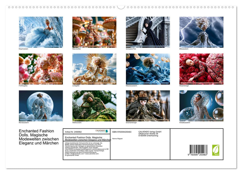 Enchanted Fashion Dolls. Magische Modewelten zwischen Eleganz und Märchen (CALVENDO Premium Wandkalender 2027)