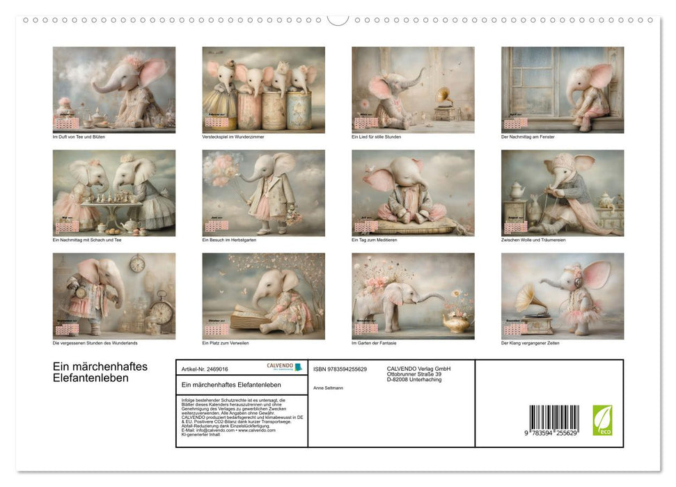 Ein märchenhaftes Elefantenleben (CALVENDO Premium Wandkalender 2027)