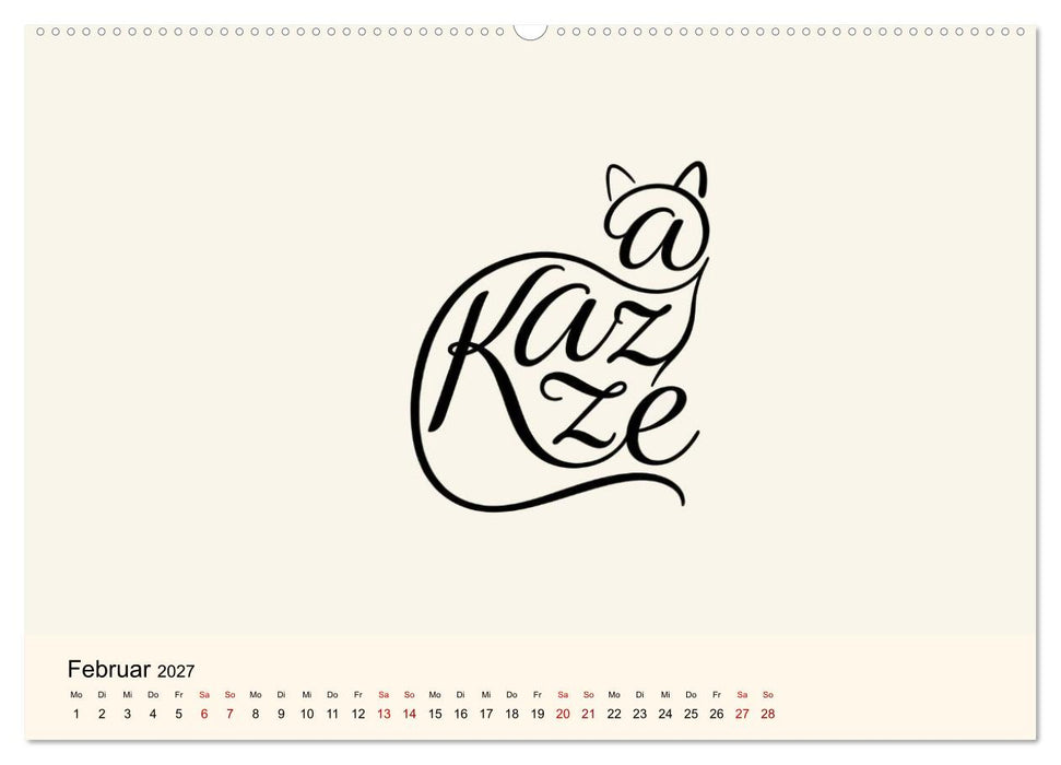 Buchstabentiere (CALVENDO Wandkalender 2027)
