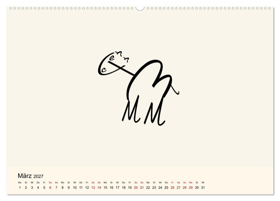 Buchstabentiere (CALVENDO Wandkalender 2027)