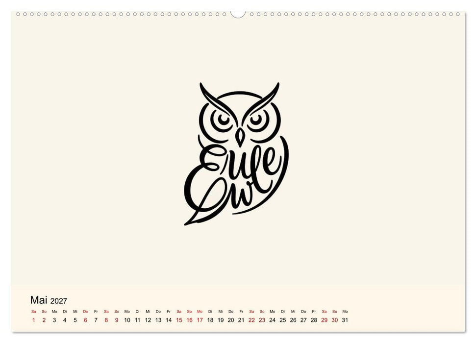Buchstabentiere (CALVENDO Wandkalender 2027)