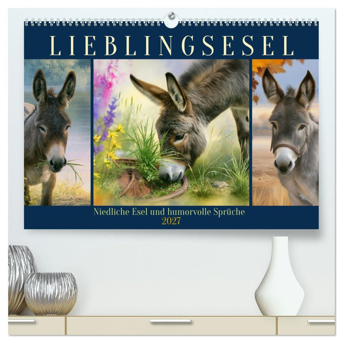 Lieblingsesel (CALVENDO Premium Wandkalender 2027)