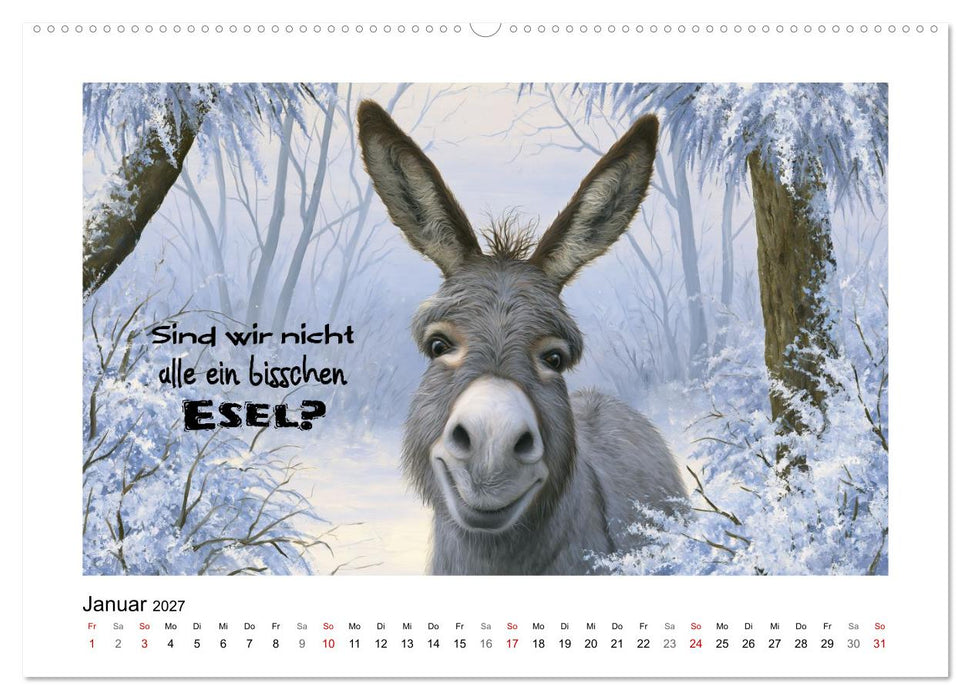 Lieblingsesel (CALVENDO Premium Wandkalender 2027)