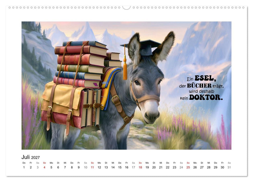 Lieblingsesel (CALVENDO Premium Wandkalender 2027)