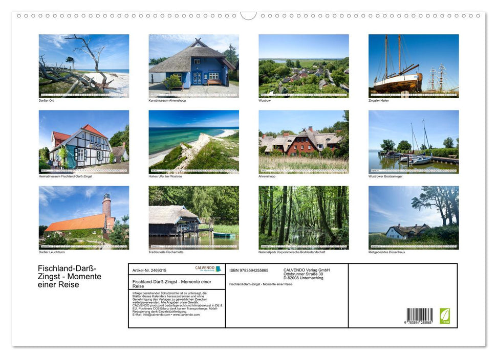 Fischland-Darß-Zingst - Momente einer Reise (CALVENDO Wandkalender 2027)