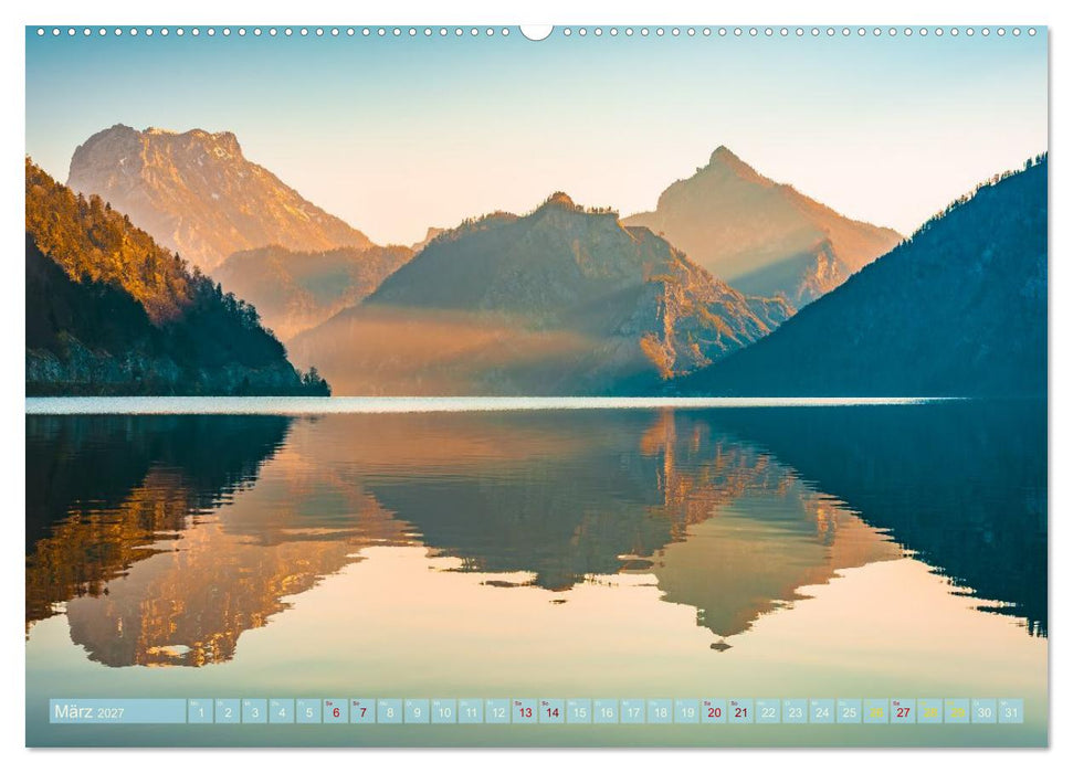 Alpenseen - Berge im Spiegel (CALVENDO Wandkalender 2027)