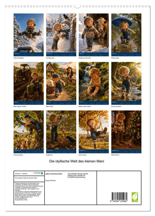 Die idyllische Welt des kleinen Mani (CALVENDO Premium Wandkalender 2027)