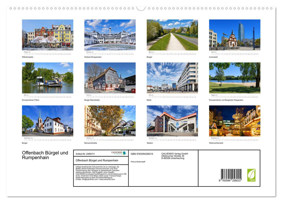 Offenbach Bürgel und Rumpenhain (CALVENDO Premium Wandkalender 2027)