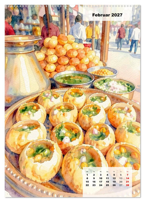 Genusswelten Streetfood (CALVENDO Premium Wandkalender 2027)
