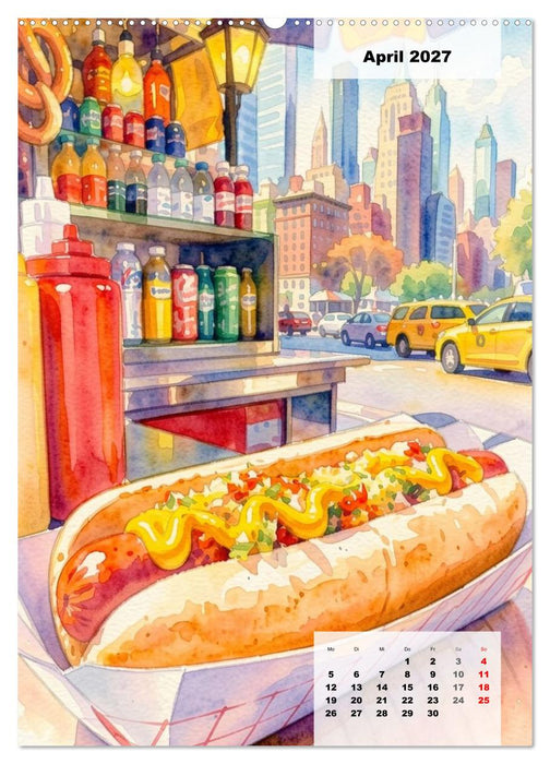 Genusswelten Streetfood (CALVENDO Premium Wandkalender 2027)