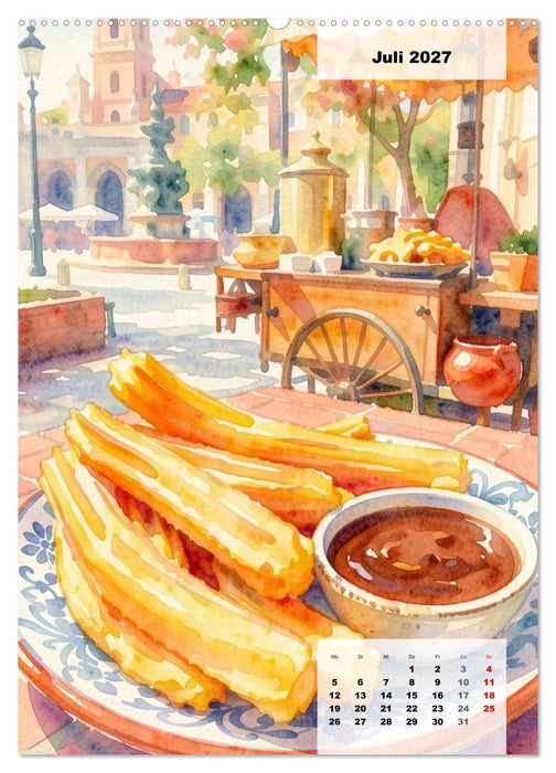 Genusswelten Streetfood (CALVENDO Premium Wandkalender 2027)