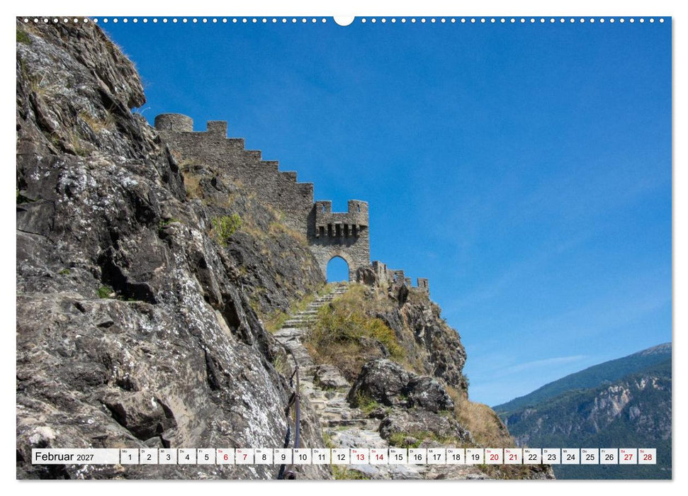 Sion im Wallis - zwischen Reben und Bergen (CALVENDO Wandkalender 2027)