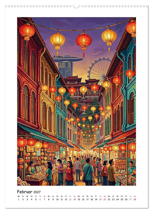 Singapur - Stadtabenteuer (CALVENDO Wandkalender 2027)