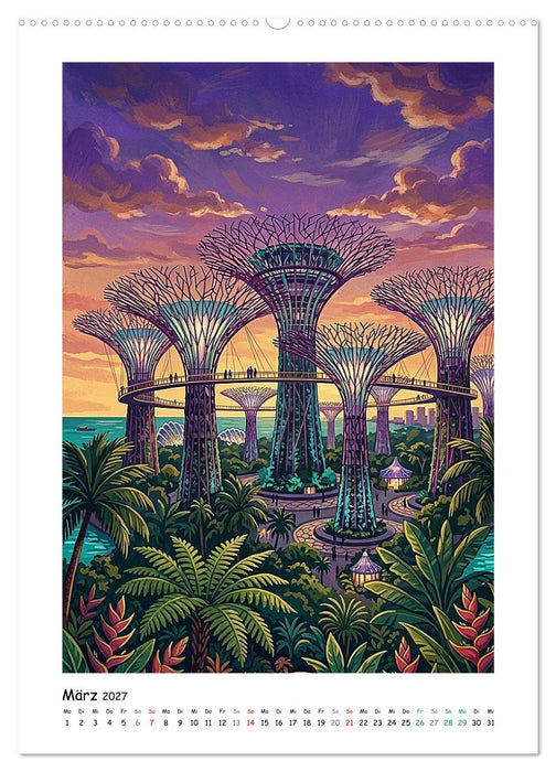 Singapur - Stadtabenteuer (CALVENDO Wandkalender 2027)