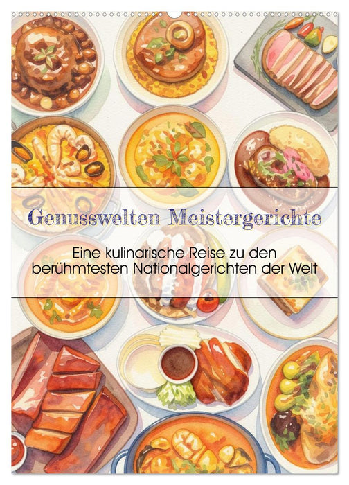 Genusswelten Meistergerichte (CALVENDO Wandkalender 2027)
