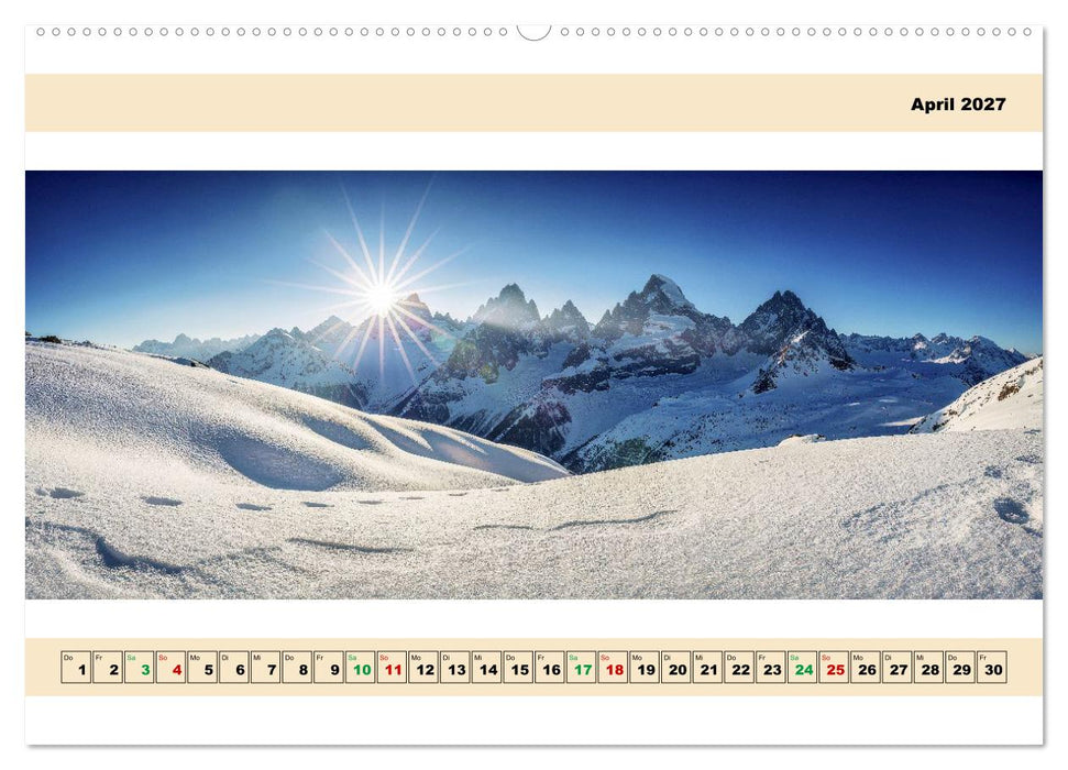 Mit dem Fisheye in den Bergen (CALVENDO Wandkalender 2027)